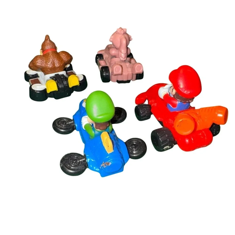 Super Mario Bros Movie McDonalds Happy Meal Toys 2023 Mario Luigi Peach DK Set 4